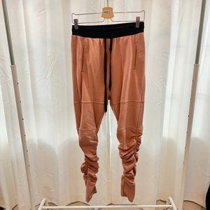 Lifted Anchor Terry Soft Pink Crinkle Drawstring Jogger Pants